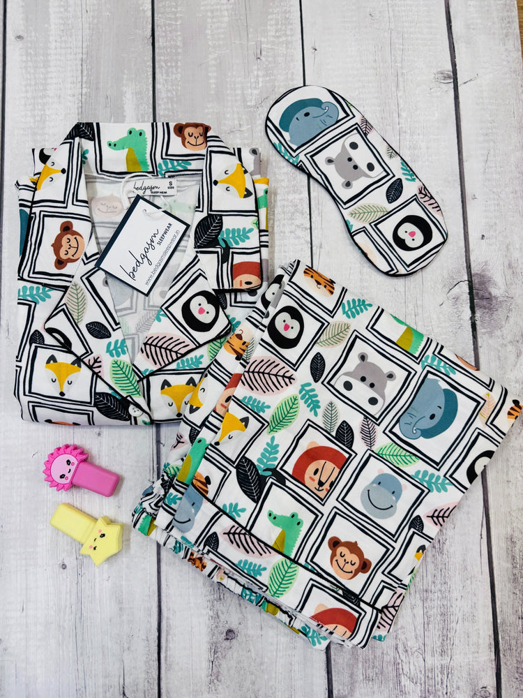 Load image into Gallery viewer, In the Zoo - Pajama Set Nightwear Set