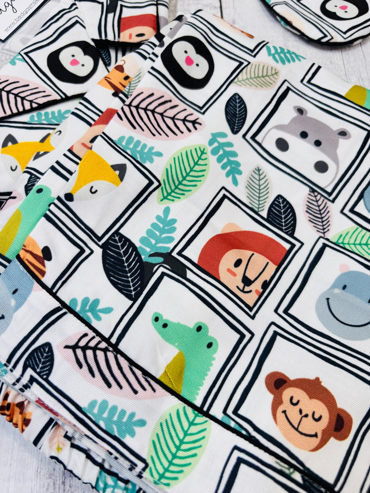 Load image into Gallery viewer, In the Zoo - Pajama Set Nightwear Set