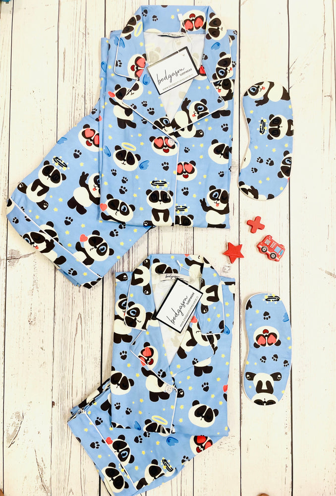 Load image into Gallery viewer, Baby Panda Couple Nightwear Set