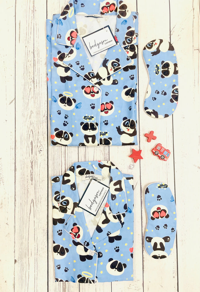 Load image into Gallery viewer, Baby Panda Couple Nightwear Set