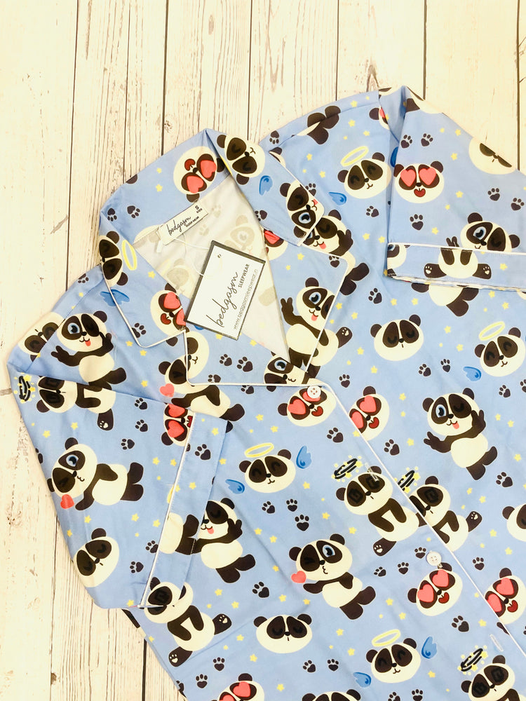 Load image into Gallery viewer, Baby Panda Couple Nightwear Set
