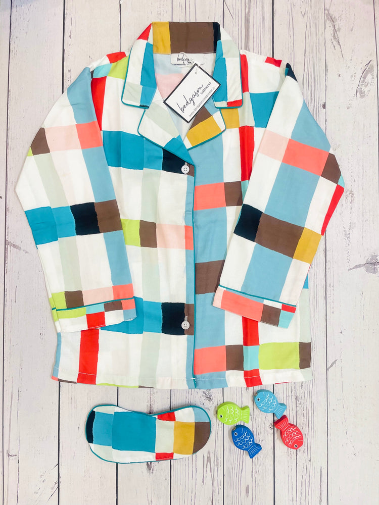 Load image into Gallery viewer, Checkers Kids Nightwear Set