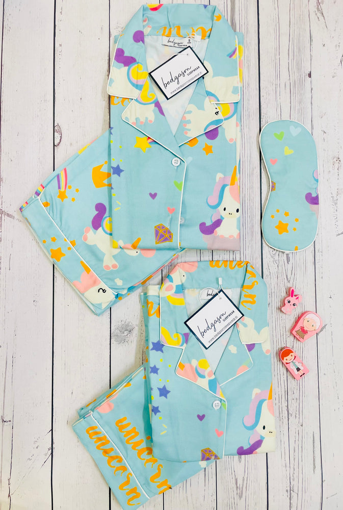 Load image into Gallery viewer, Starry Unicorn - Pajama set Nightwear Set