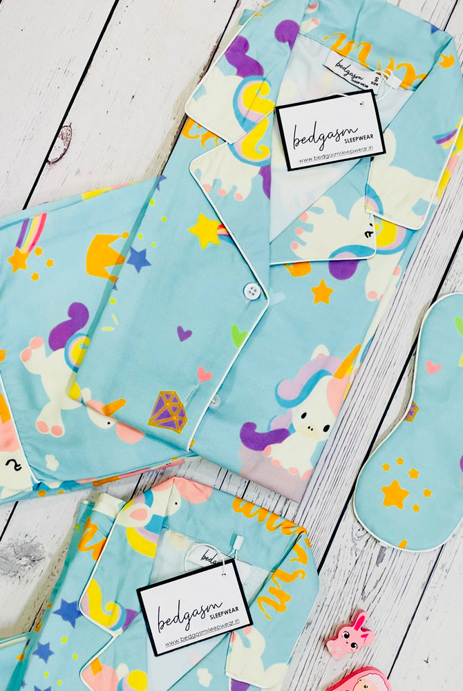 Load image into Gallery viewer, Starry Unicorn - Pajama set Nightwear Set