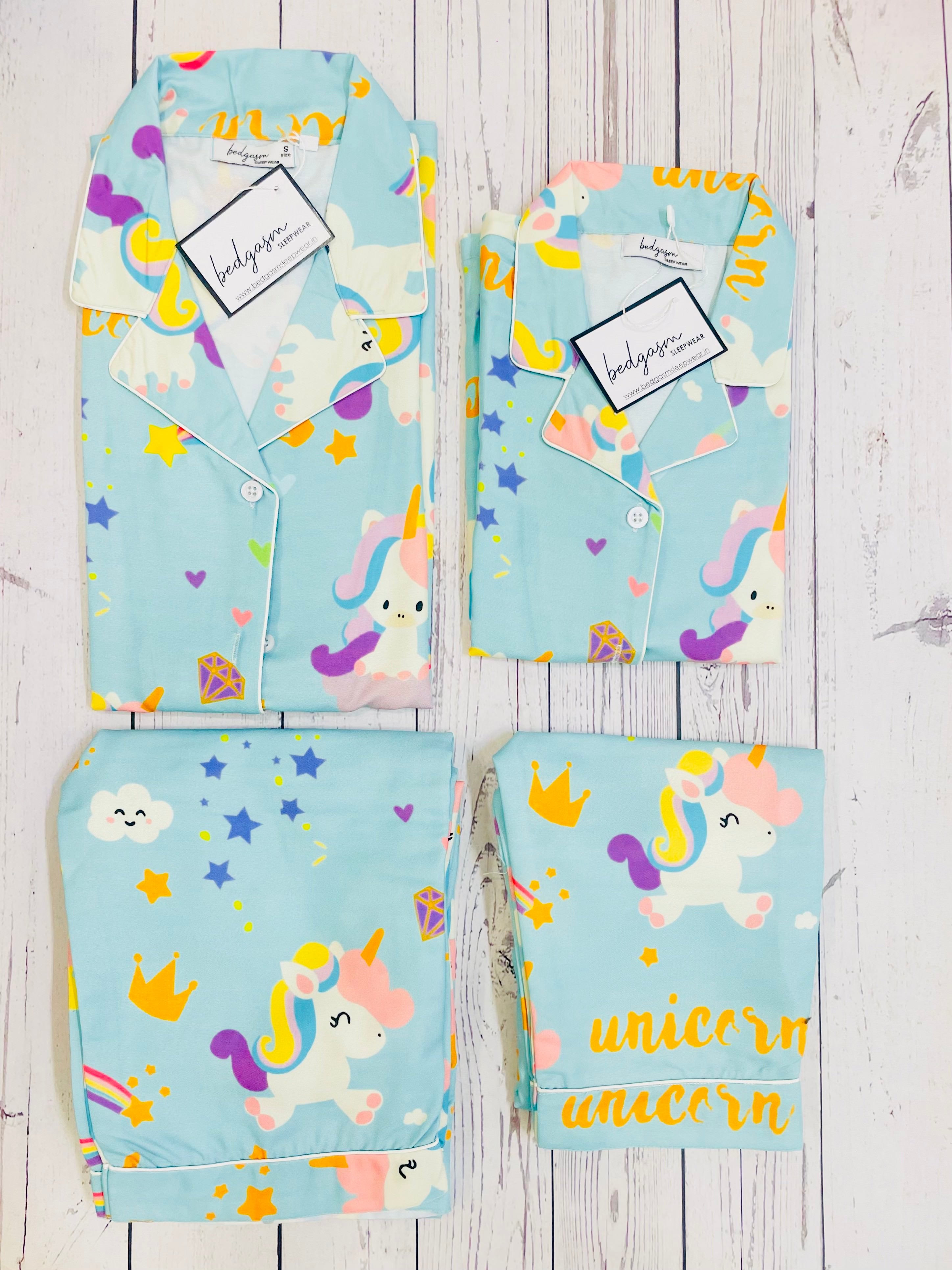 Unicorn Printed Pyjama Set main image 1