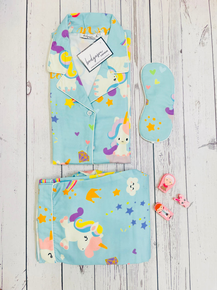 Load image into Gallery viewer, Starry Unicorn Nightwear Set