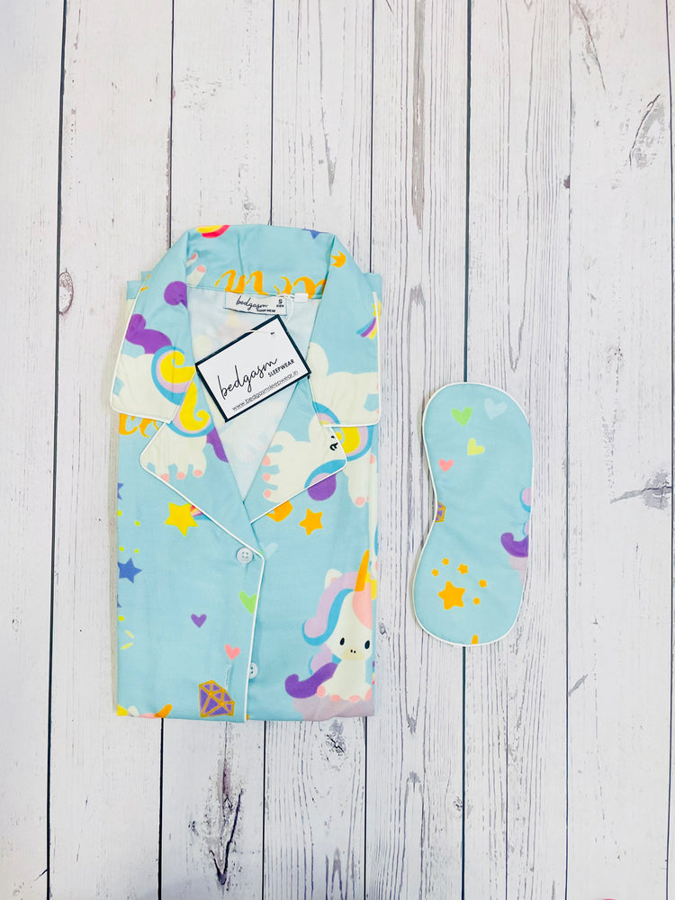 Load image into Gallery viewer, Starry Unicorn Nightwear Set