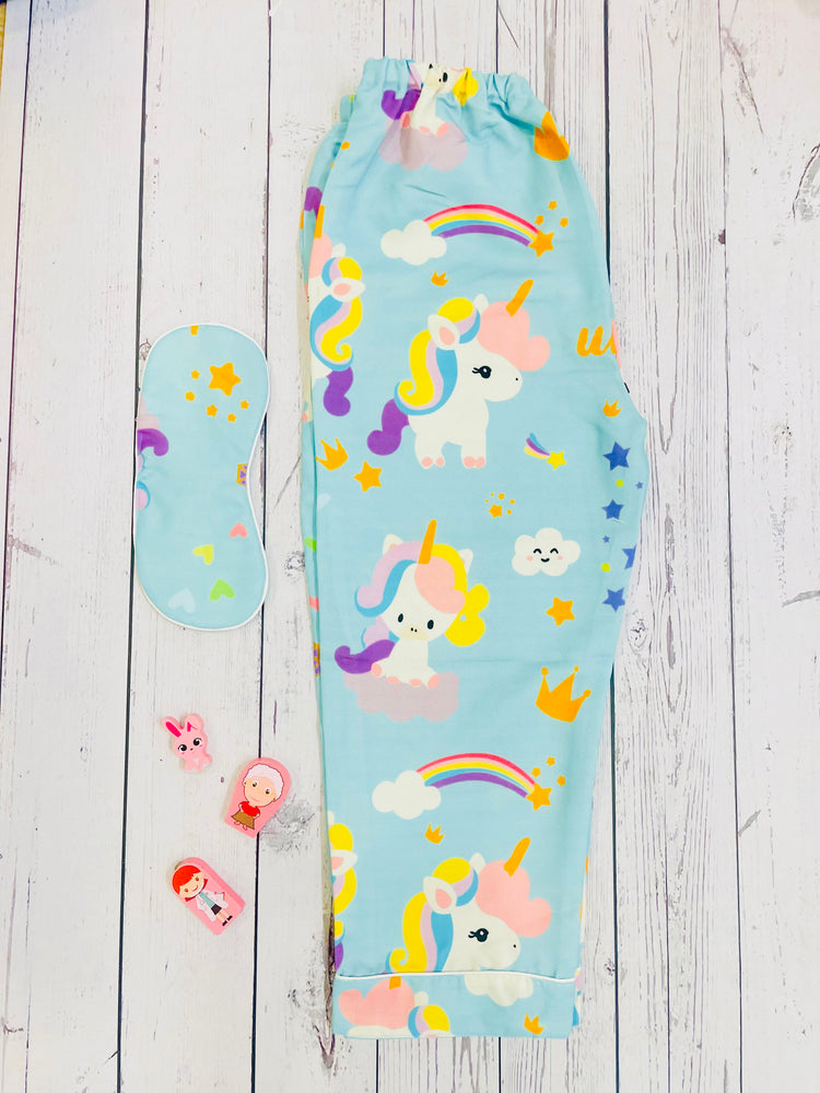 Load image into Gallery viewer, Starry Unicorn Kids Nightwear Set