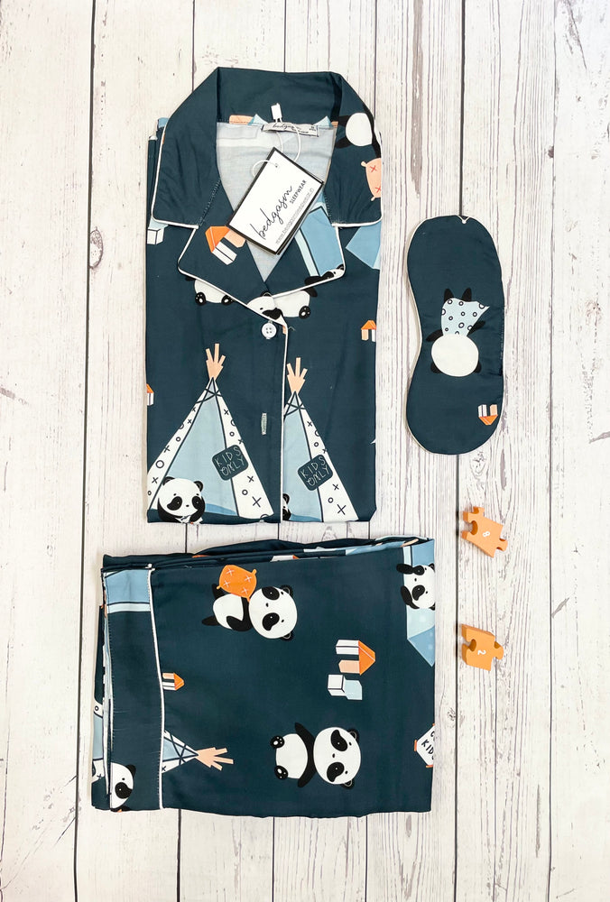 Load image into Gallery viewer, Panda went Camping Nightwear Set