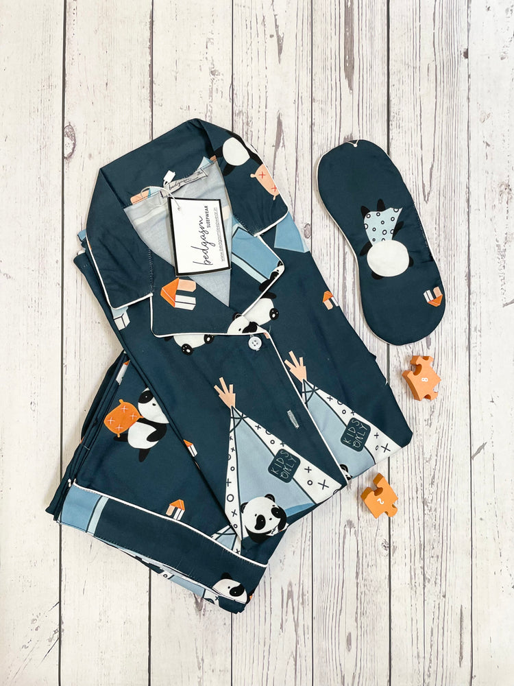 Load image into Gallery viewer, Panda went Camping Nightwear Set