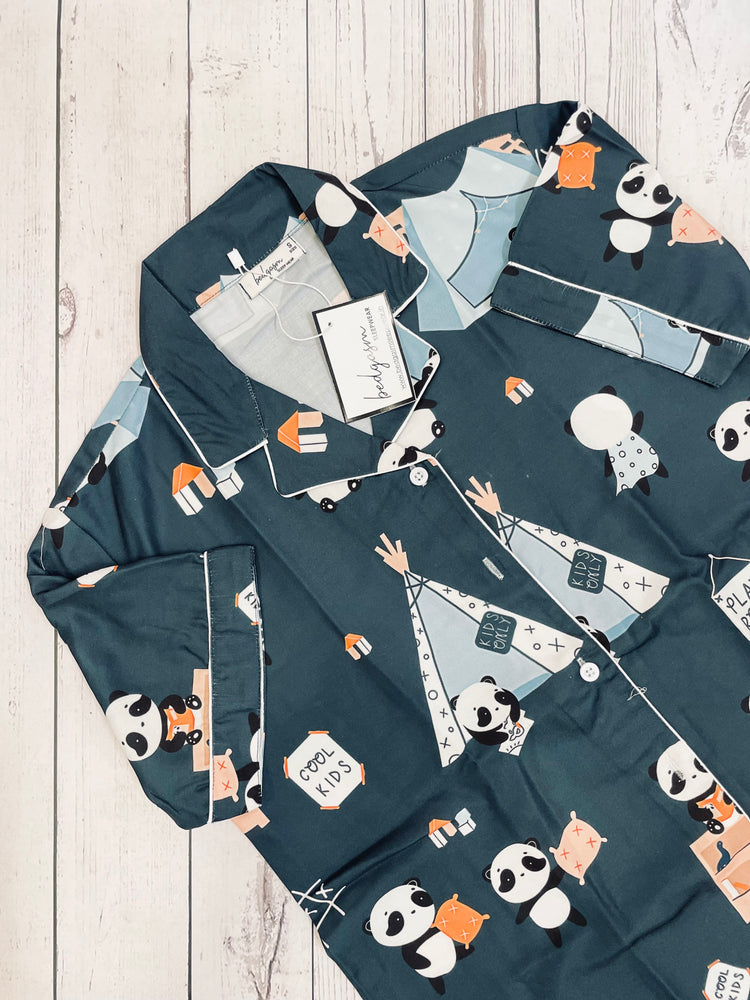 Load image into Gallery viewer, Panda went Camping Nightwear Set