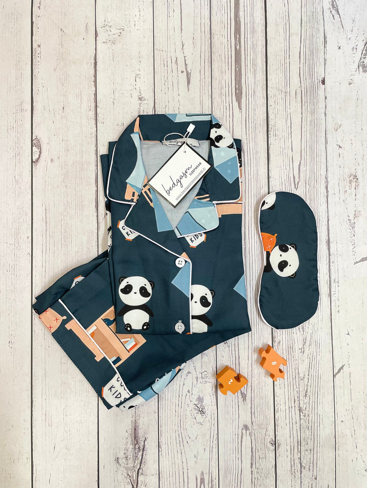 Load image into Gallery viewer, Panda went Camping Kids Nightwear Set