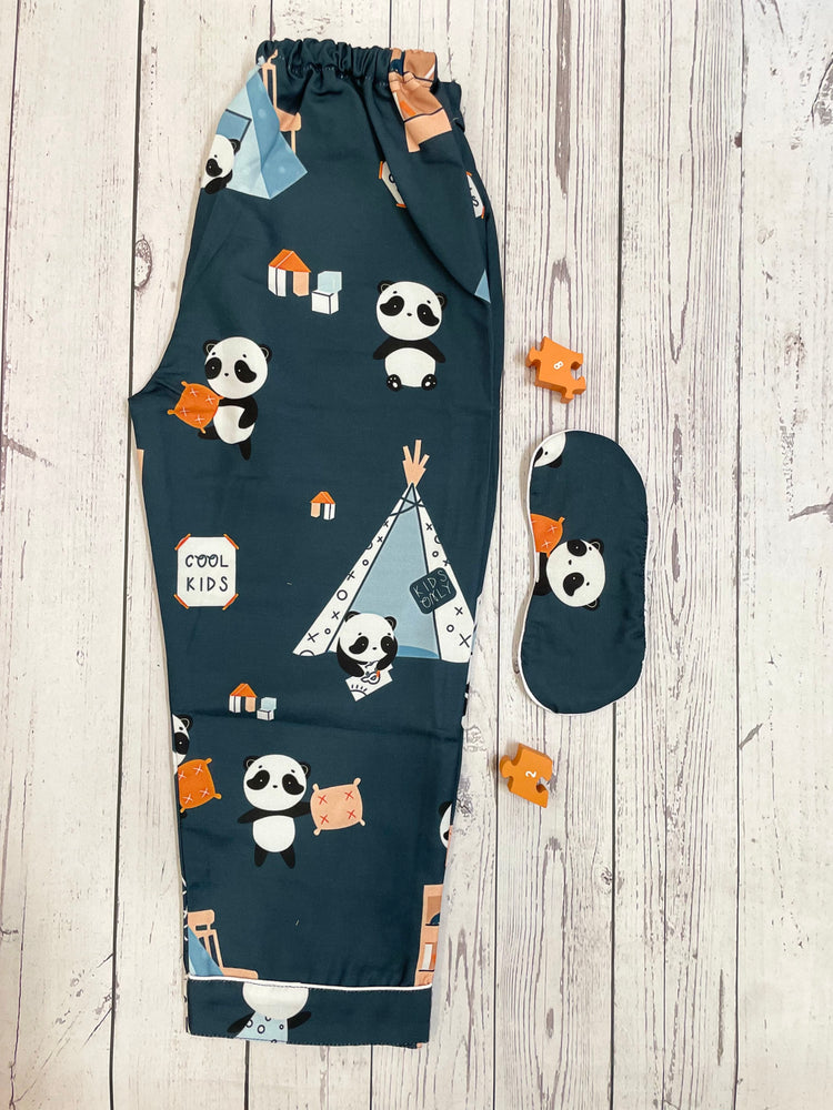 Load image into Gallery viewer, Panda went Camping Kids Nightwear Set
