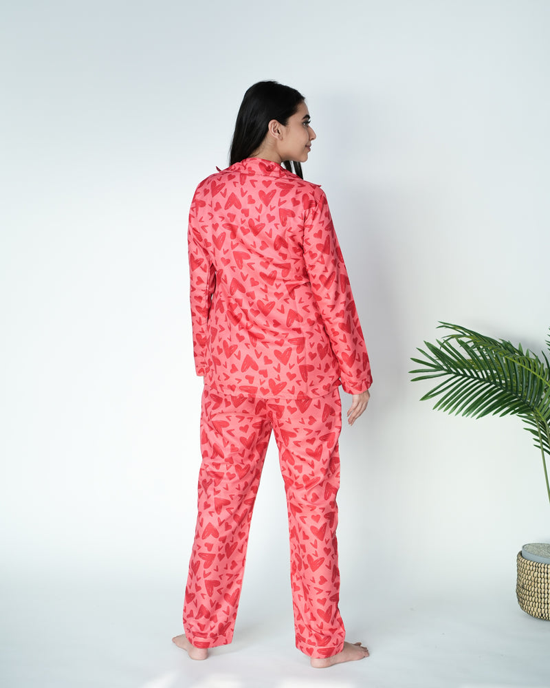 Load image into Gallery viewer, Red Heart Nightwear Set