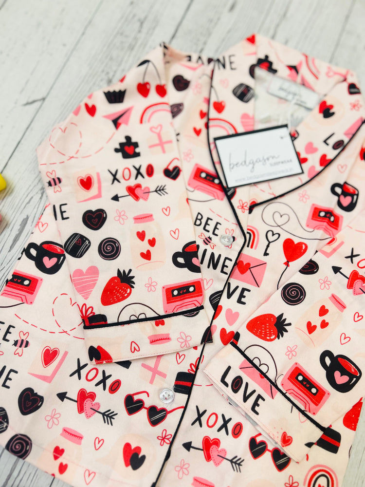 Load image into Gallery viewer, Bee Mine Kids Nightwear Set