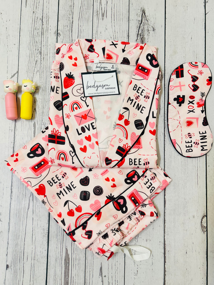 Load image into Gallery viewer, Bee Mine Nightwear Set