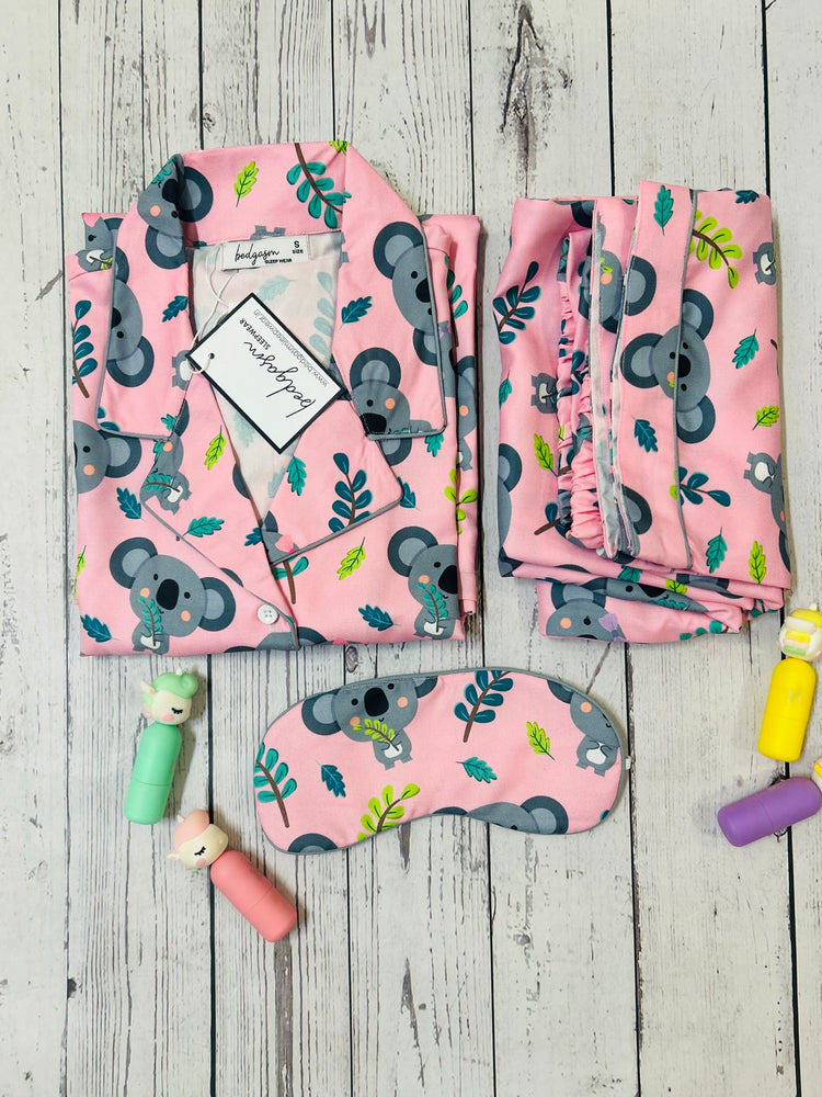Load image into Gallery viewer, Koala in Pink Nightwear Set