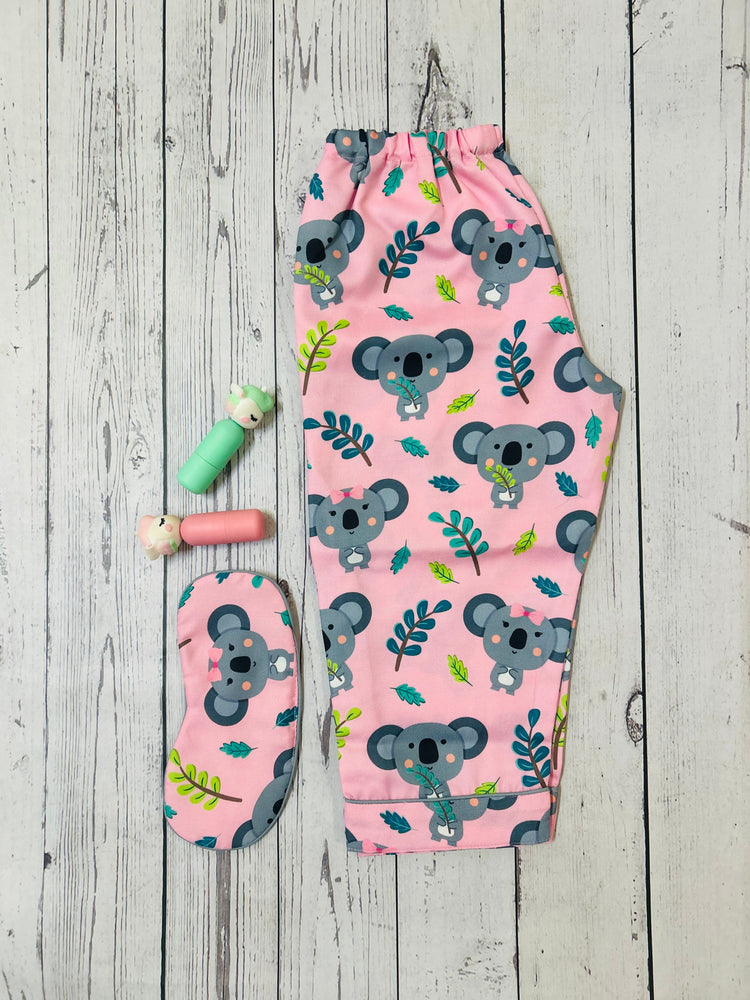Load image into Gallery viewer, Koala in Pink Pajama Set Nightwear Set