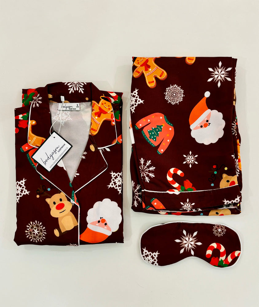 Load image into Gallery viewer, Gingerbread Cookies Nightwear Set