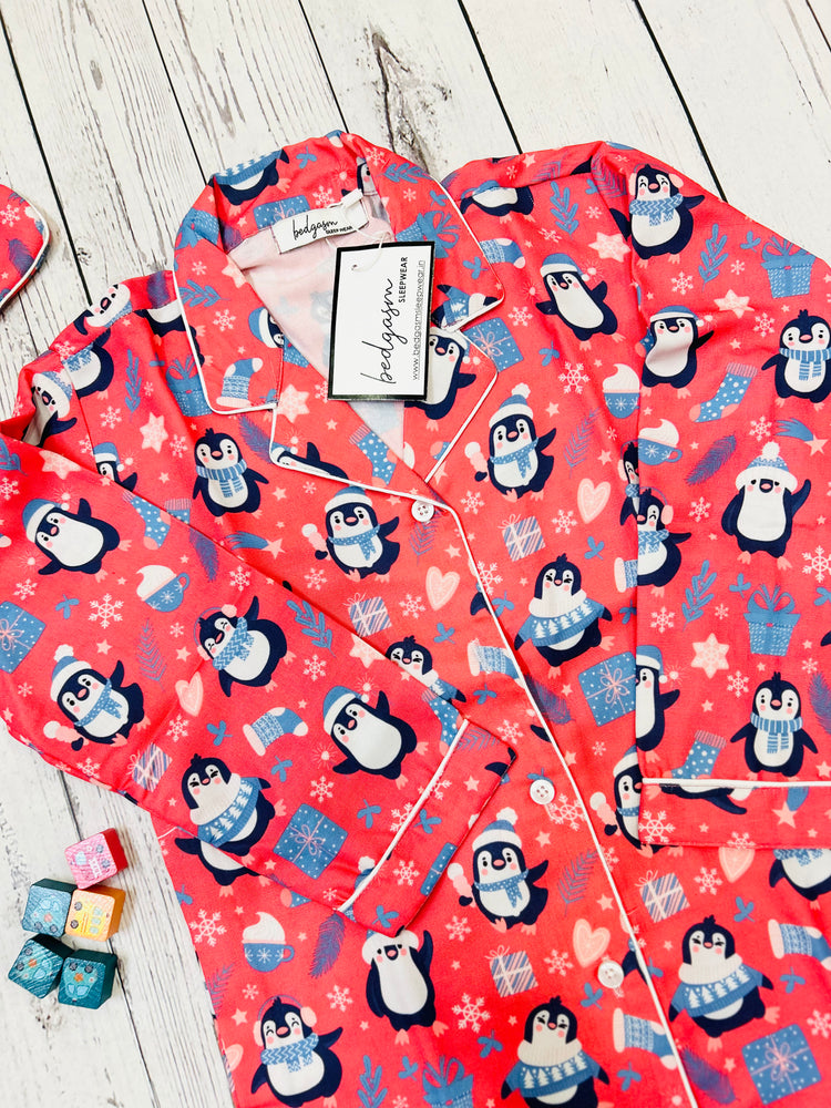 Load image into Gallery viewer, Snowy Day - Pajama Set Nightwear Set