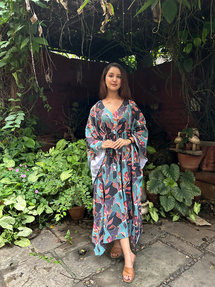 Load image into Gallery viewer, Bluebell kaftan gown