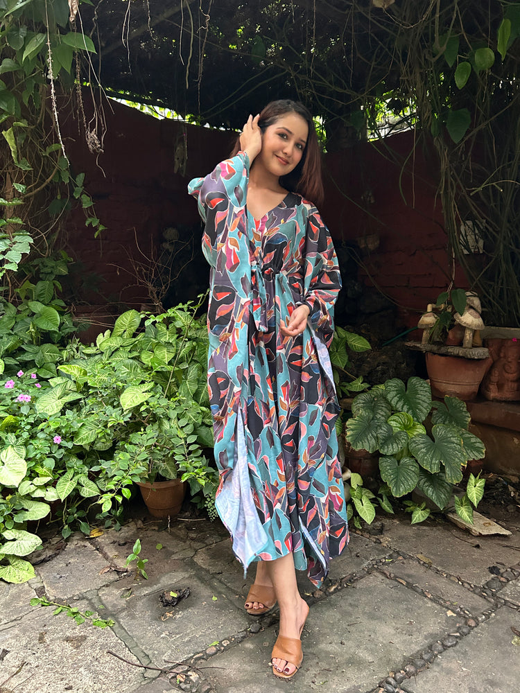 Load image into Gallery viewer, Bluebell kaftan gown