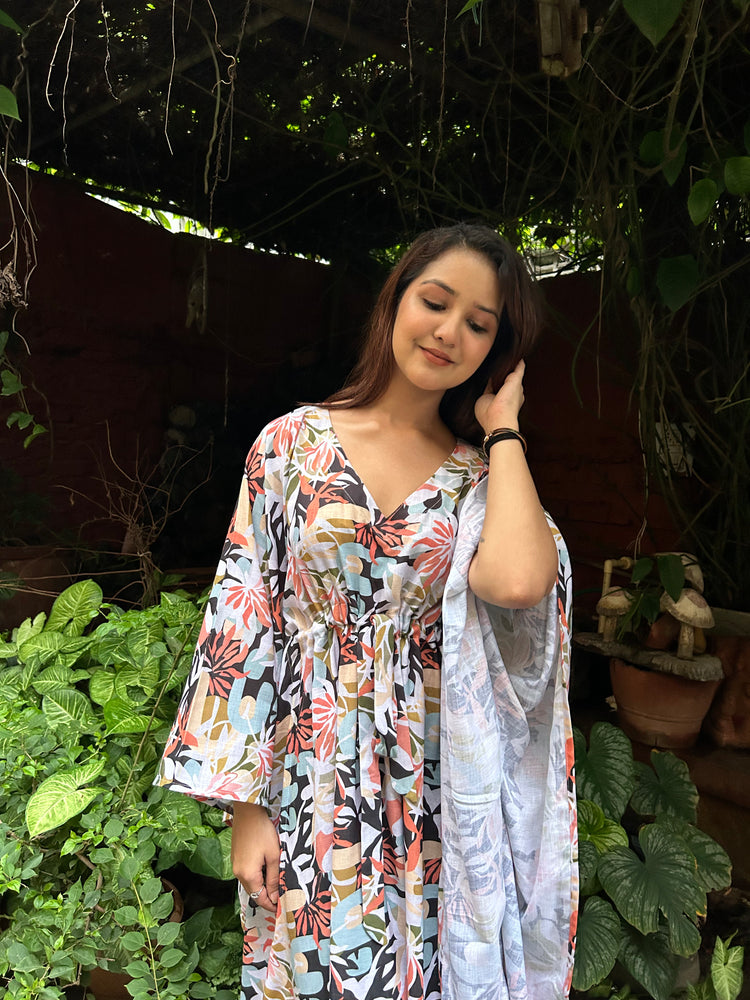 Load image into Gallery viewer, Poppy kaftan gown