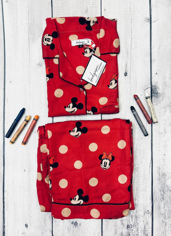 Load image into Gallery viewer, Polka Mickey Kids Nightwear Set