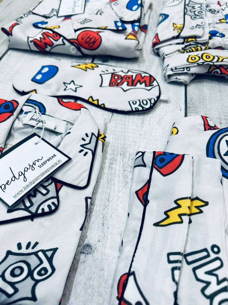 Load image into Gallery viewer, Smaaaaash! Pajama Set Nightwear Set