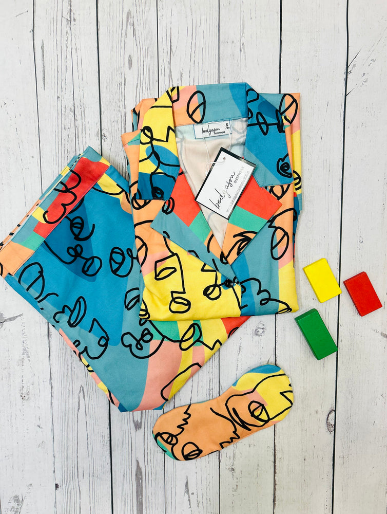 Load image into Gallery viewer, Abstract Multi Nightwear Set