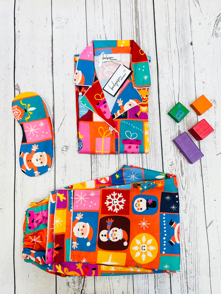Load image into Gallery viewer, Santa Tell Me! Kids Nightwear Set