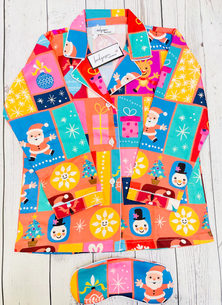 Load image into Gallery viewer, Santa Tell Me! Kids Nightwear Set