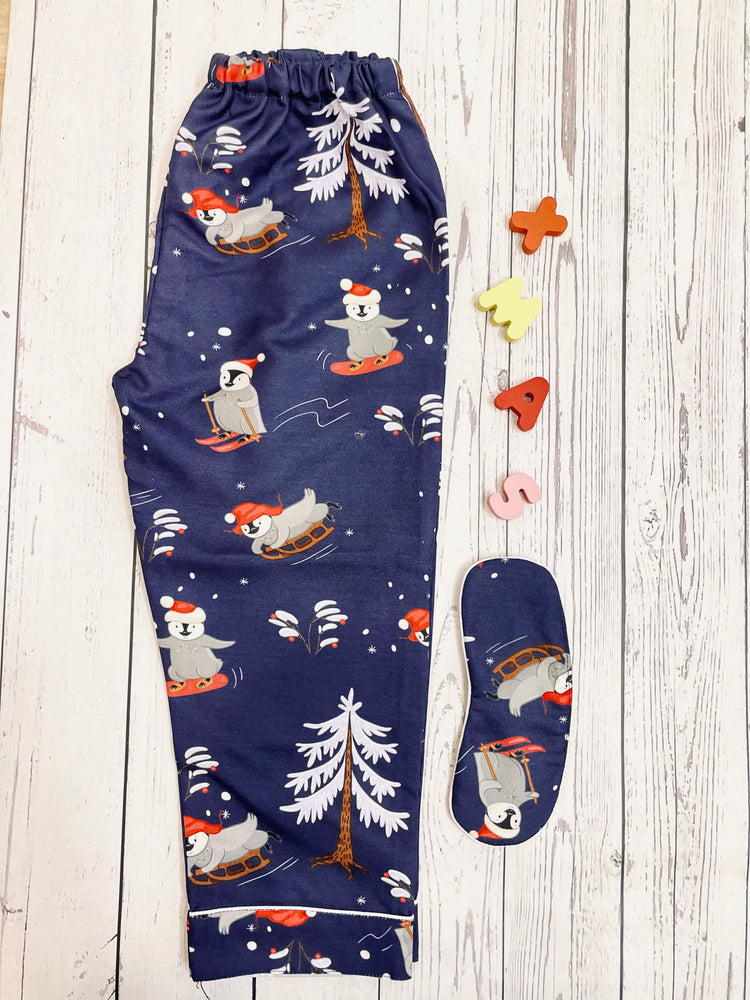 Load image into Gallery viewer, White Christmas Kids Nightwear Set