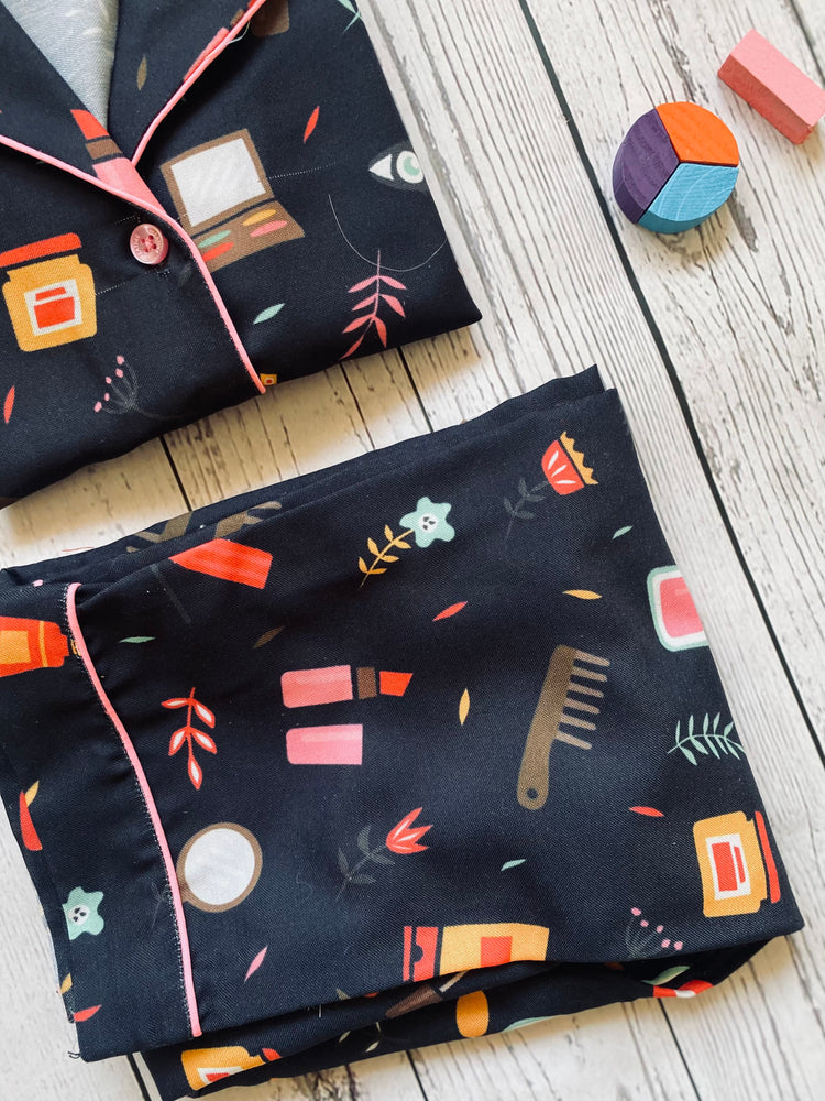 Load image into Gallery viewer, Blush And Mascara Nightwear Set