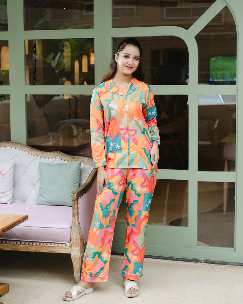 Load image into Gallery viewer, Apricot - Pajama set Nightwear Set
