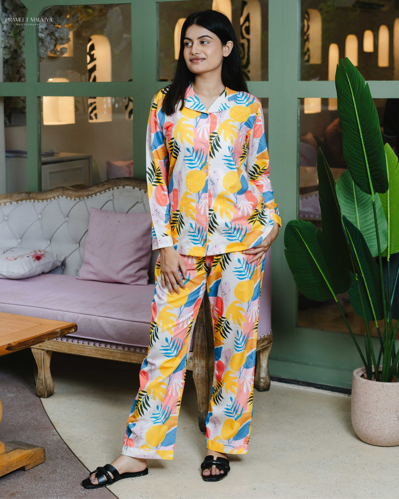 Load image into Gallery viewer, Yellow Meadow Nightwear Set