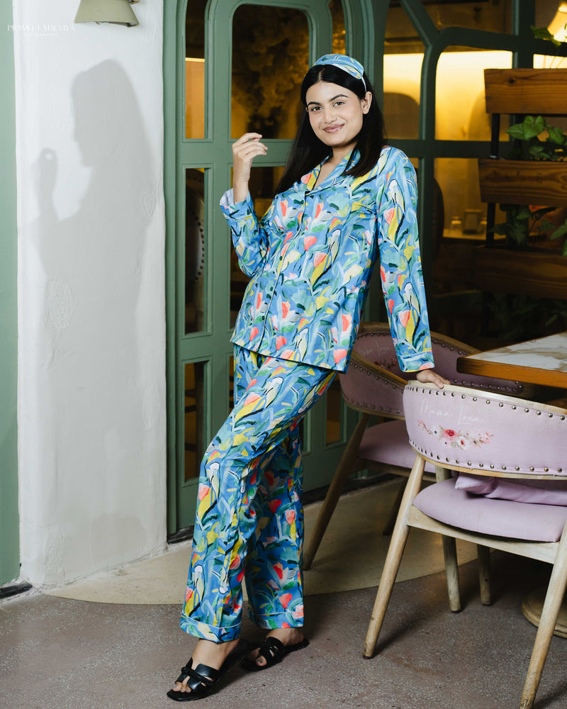 Load image into Gallery viewer, Fuzzy Floral Nightwear Set