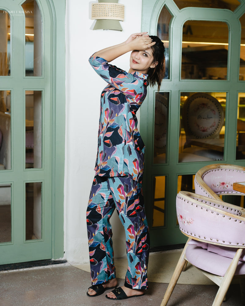 Load image into Gallery viewer, Azure Loungewear Set
