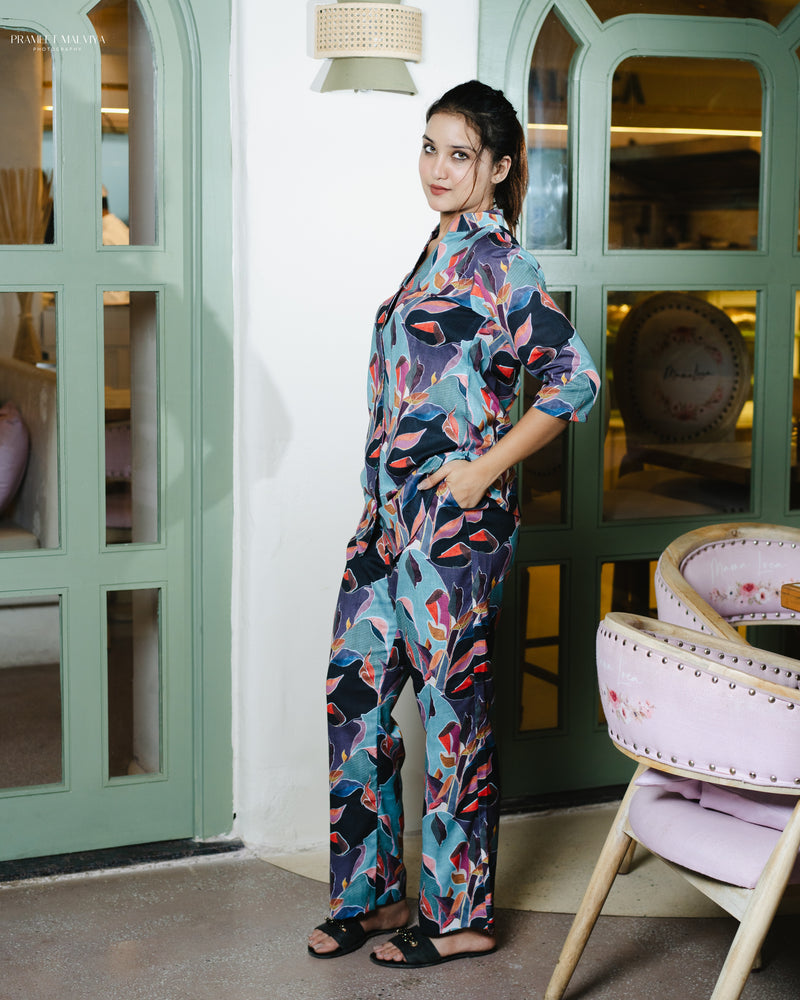 Load image into Gallery viewer, Azure Loungewear Set