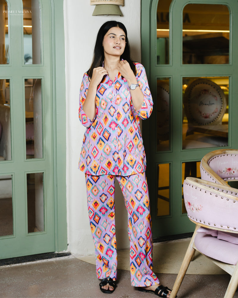 Load image into Gallery viewer, Lilac Loungewear Set