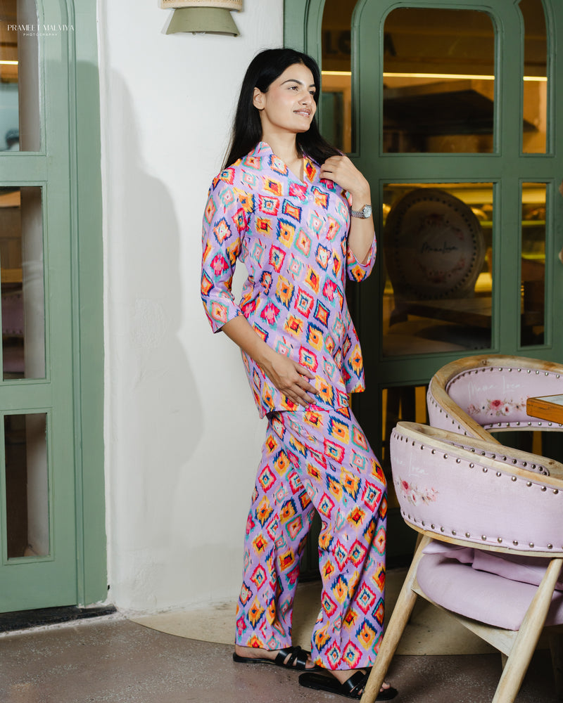 Load image into Gallery viewer, Lilac Loungewear Set