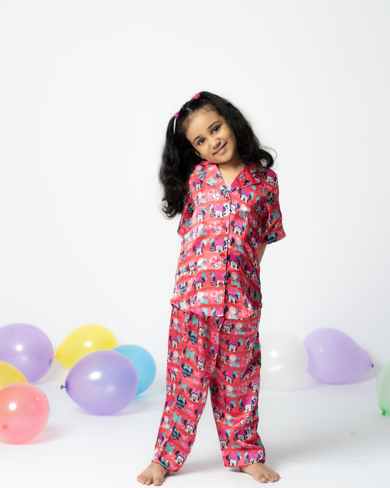 Load image into Gallery viewer, Paws & Play Kids Satin Nightwear Set