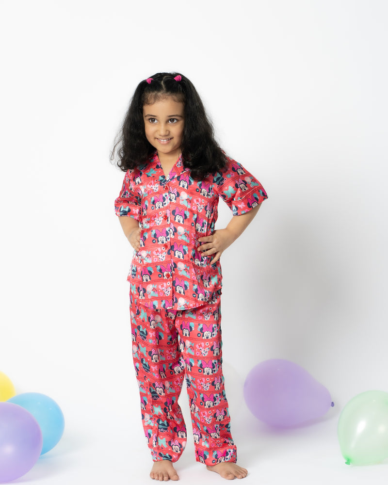 Load image into Gallery viewer, Paws & Play Kids Satin Nightwear Set