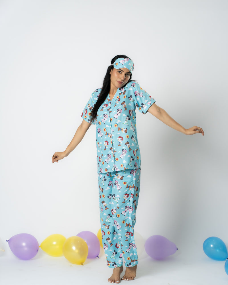 Load image into Gallery viewer, Toon Time Dreams Pajama set Nightwear Set