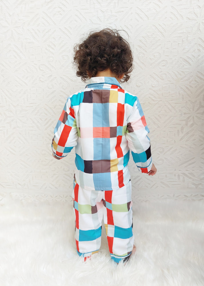 Load image into Gallery viewer, Checkers Kids Nightwear Set