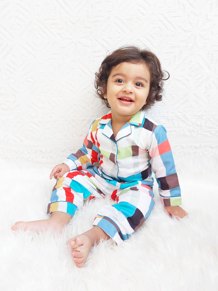 Load image into Gallery viewer, Checkers Kids Nightwear Set