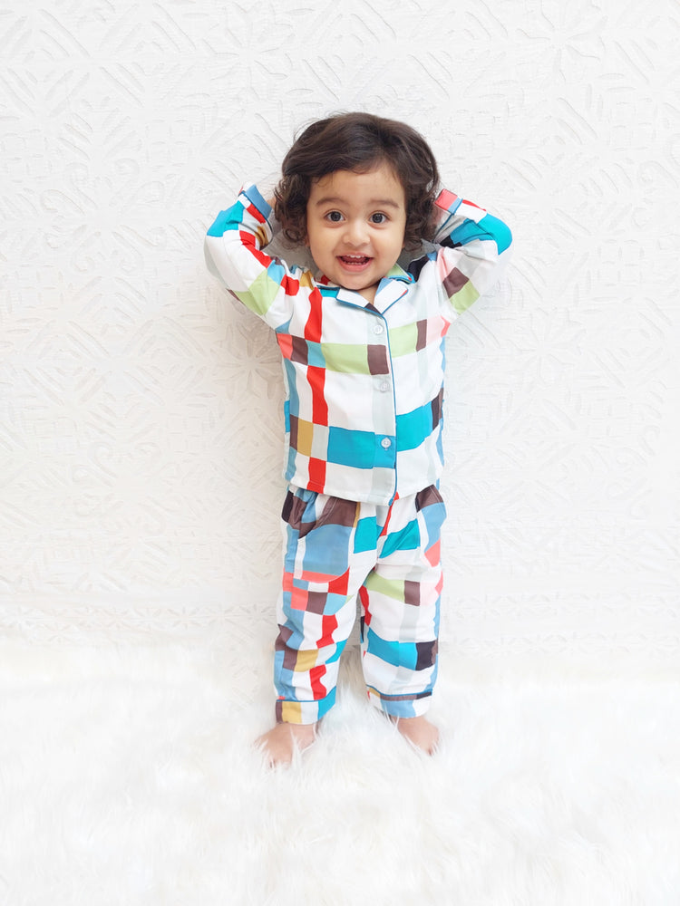 Load image into Gallery viewer, Checkers Kids Nightwear Set