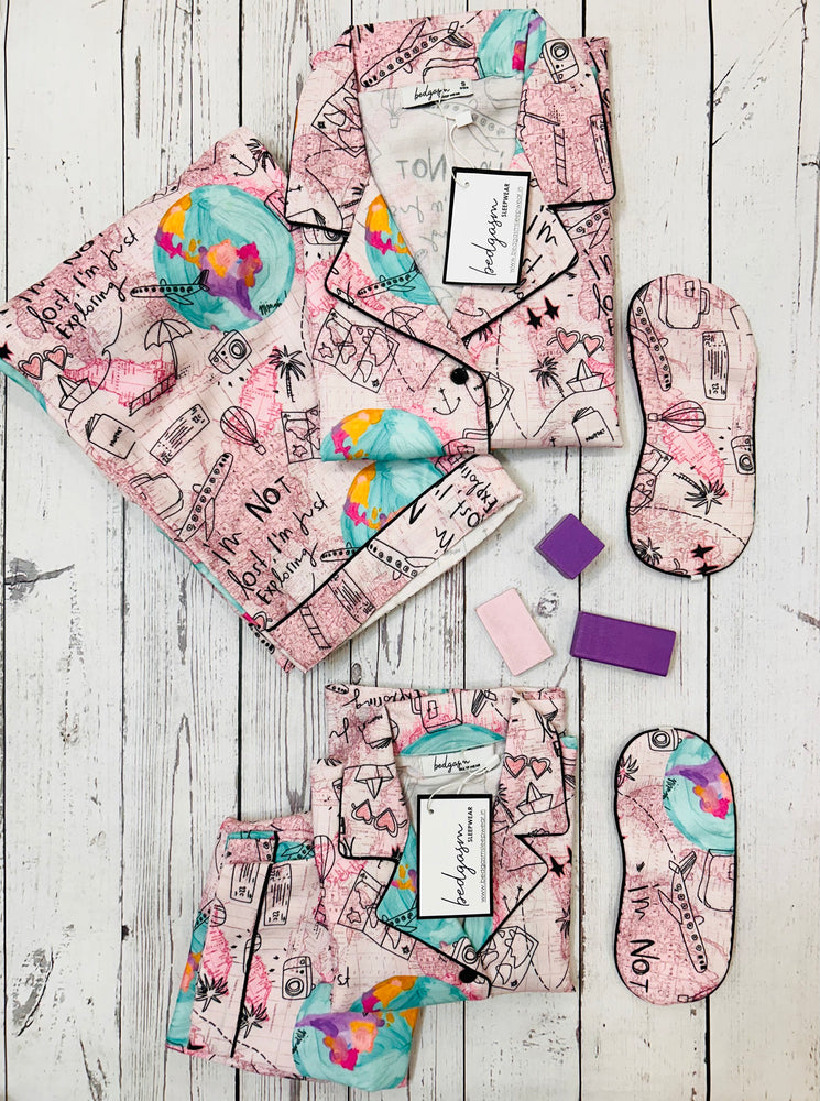 Load image into Gallery viewer, Wanderlust - Pajama set Nightwear Set