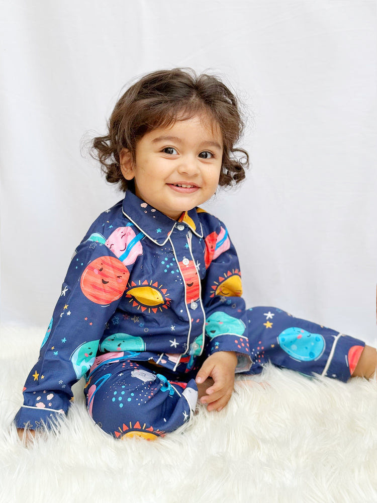 Load image into Gallery viewer, Solar System Kids Nightwear Set
