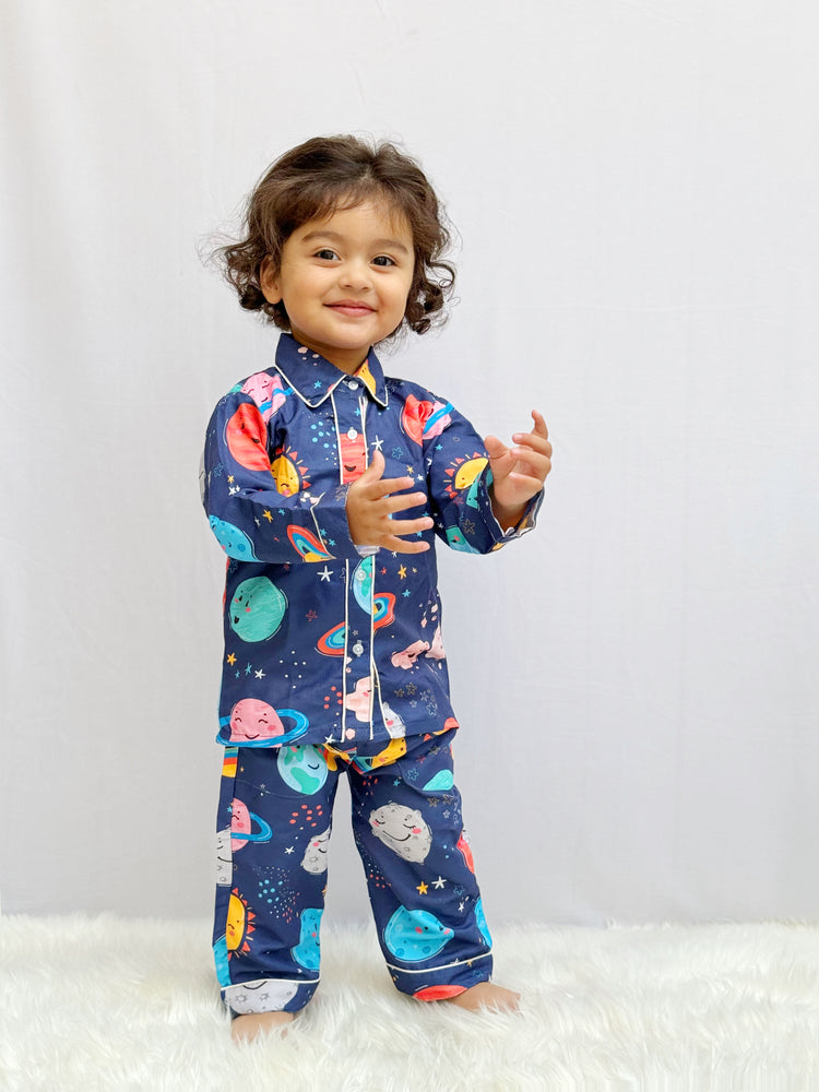 Load image into Gallery viewer, Solar System Kids Nightwear Set